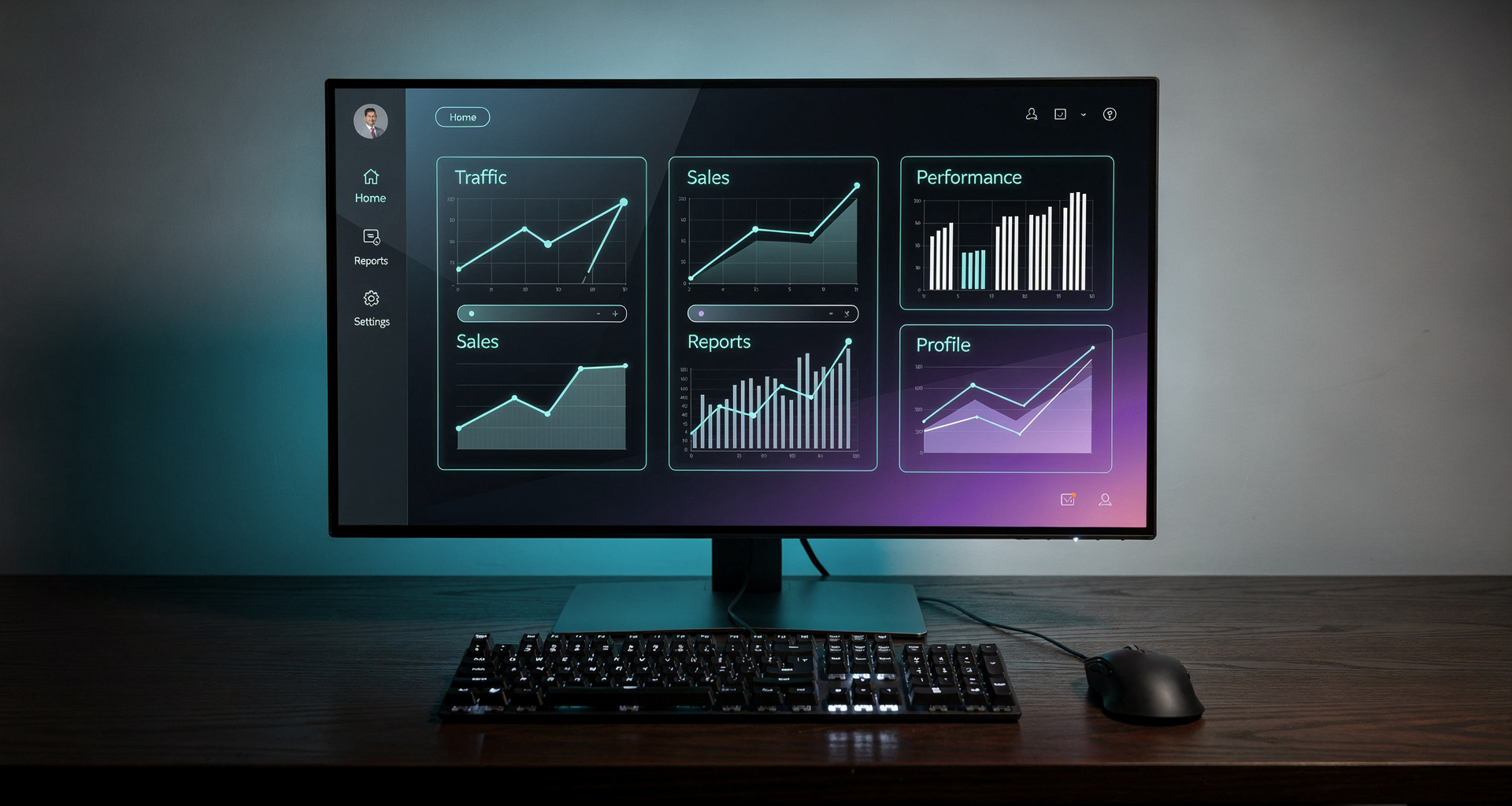 Website performance and speed optimization background